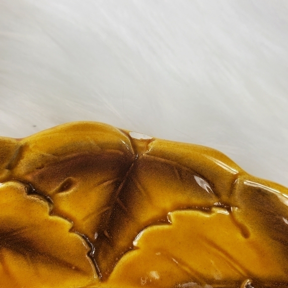 Vintage Nasco Japan Ceramic Pitcher‎ and - Raised Leaves & Saucer Fruit. - Picture 7 of 10